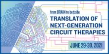 Brain to bedside circuit therapies workshop graphic with brain maze illustration.